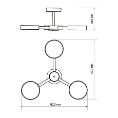 Потолочная светодиодная люстра Ritter Scandia 51589 4 1