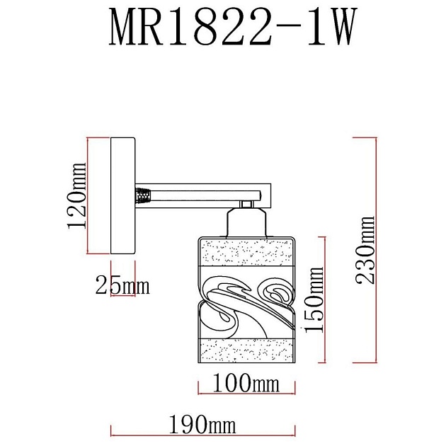 Бра MyFar Olivia MR1822-1W Фото № 2