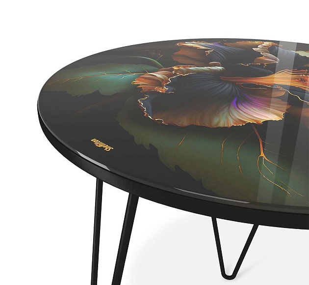 Журнальный стол Sheffilton SHT-CT27 ночной цветок/черный муар 4007482108 Фото № 7