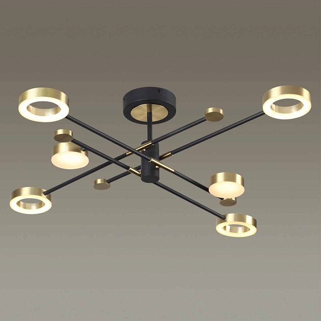 Потолочная светодиодная люстра Odeon Light Midcent Denzel 4321/55CL Фото № 2