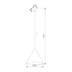 Подвесной светильник TK Lighting 10008 Cono 1