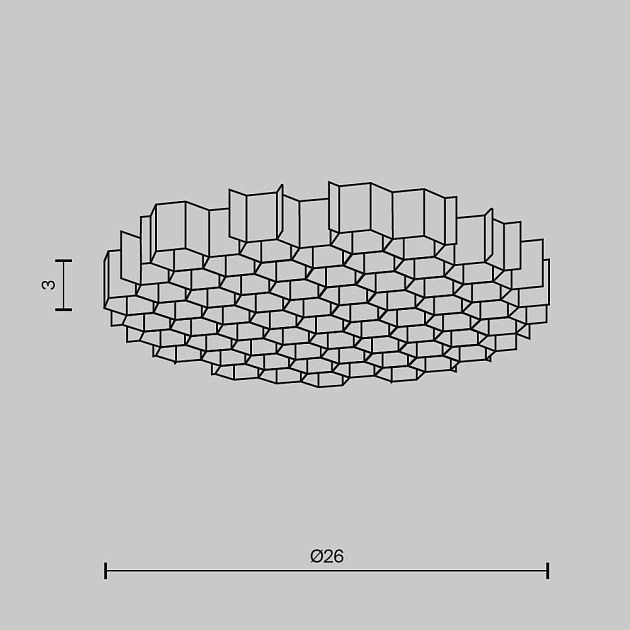 Светофильтр Maytoni Technical Wise HoneyComb-D26 Фото № 3