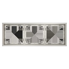 Рамка пластиковая Voltum S70 на 3 поста, (кашемир) VLS100303