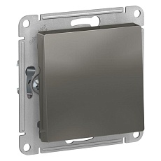 Выключатель одноклавишный Systeme Electric AtlasDesign 10A 250V сталь ATN000911