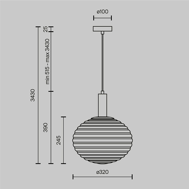 Подвесной светильник Maytoni Reels MOD268PL-01B Фото № 2