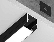 Профиль алюминиевый накладной AMBRELLA LIGHT ILLUMINATION GP1650BK 1