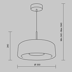 Подвесной светодиодный светильник Maytoni Madmen MOD127PL-L6SG 1