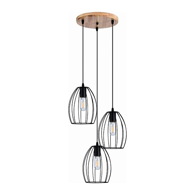 Подвесная люстра Illumico IL1011-3P-05 BK Фото № 1
