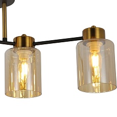 Потолочная люстра Illumico IL6111-4COU-79 BK GD 1