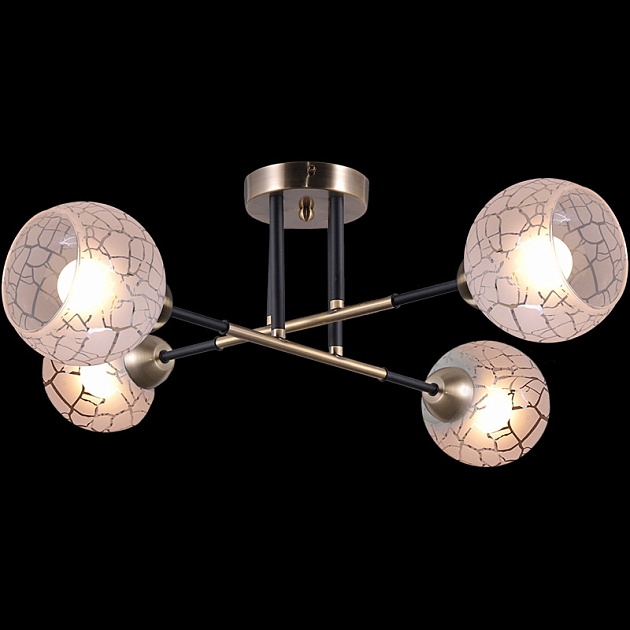 Потолочная люстра Illumico IL9573-4CSQ-79 BK AB изображение 1 Потолочная люстра Illumico IL9573-4CSQ-79 BK AB Фото № 1