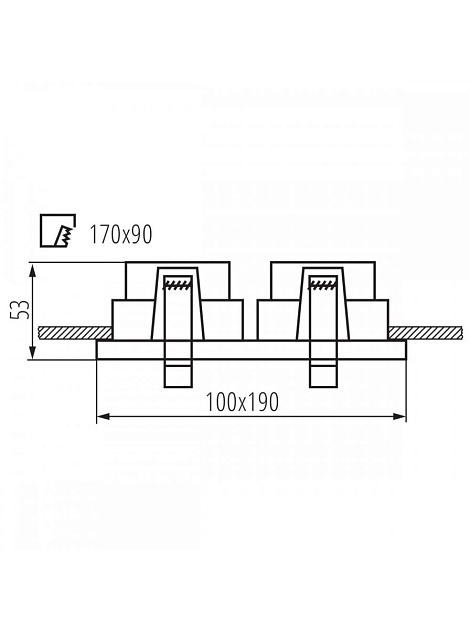 Встраиваемый светильник Kanlux Reul 2xDTL W/B 33663 изображение 2 Встраиваемый светильник Kanlux Reul 2xDTL W/B 33663 Фото № 2