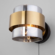 Бра Eurosvet Arcada 70127/1 черный/ дымчатый 3