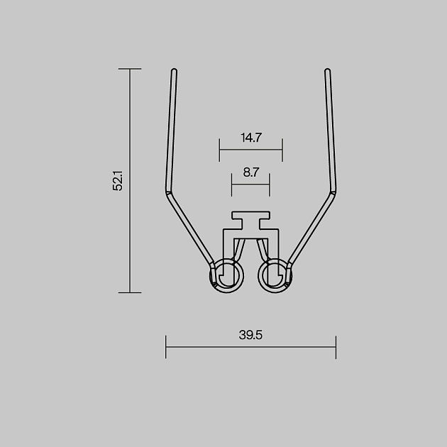 Комплект креплений Maytoni (для профиля ALM-6332-S-2M) 4 шт 642004 Фото № 2
