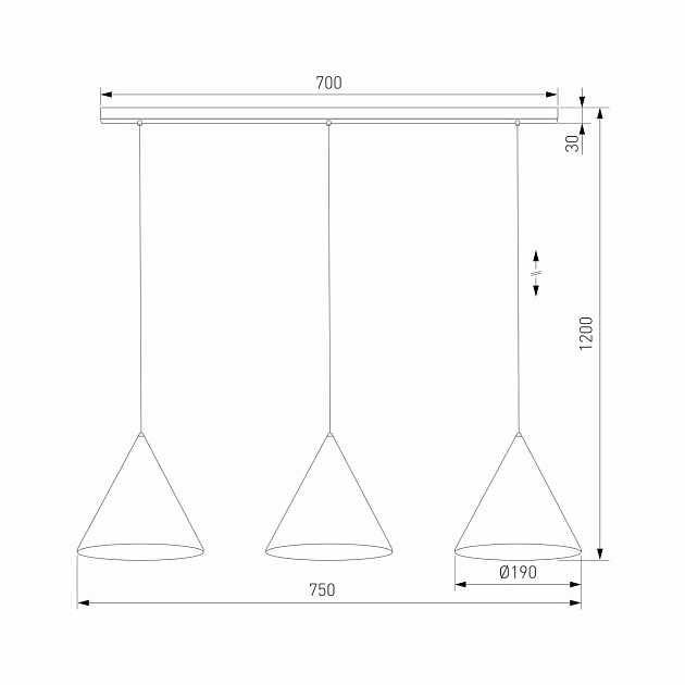 Подвесной светильник TK Lighting 10011 Cono Фото № 2
