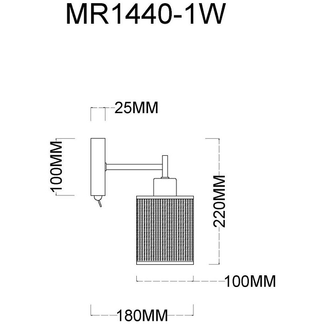 Бра MyFar Solo MR1440-1W Фото № 2