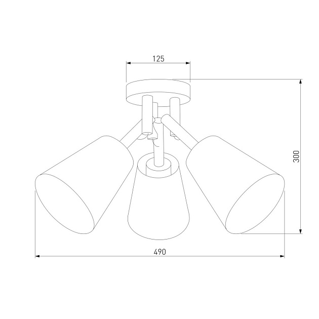 Потолочная люстра TK Lighting 665 Vaio 3 изображение 2 Потолочная люстра TK Lighting 665 Vaio 3 Фото № 2