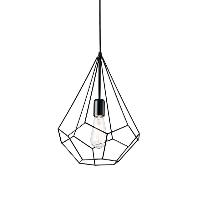 Подвесной светильник Ideal Lux Ampolla-3 SP1 Nero 148175 Фото № 1