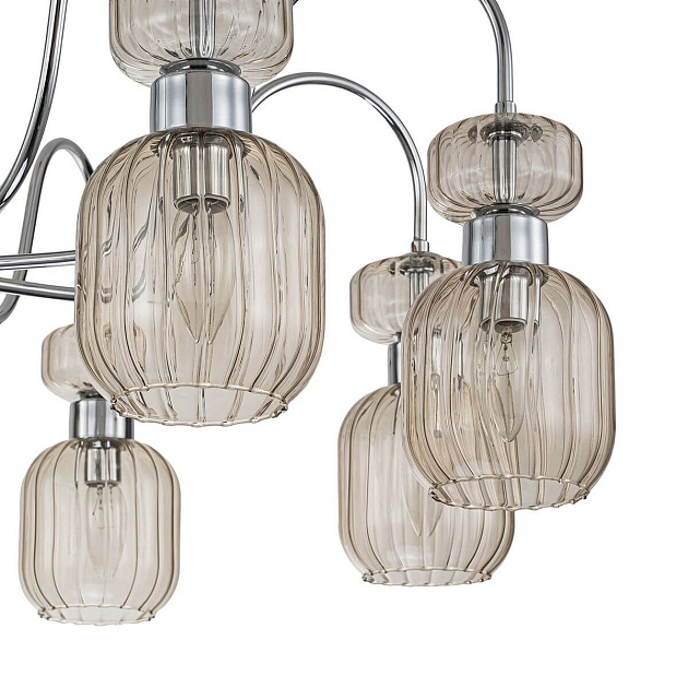 Потолочная люстра Escada Gloss 1141/8PL Chrome/Beige Фото № 3