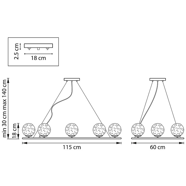 Подвесная люстра Lightstar Bari 815283 изображение 2 Подвесная люстра Lightstar Bari 815283 Фото № 2
