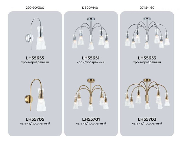 Люстра на штанге Ambrella light High light LH55703 Фото № 3