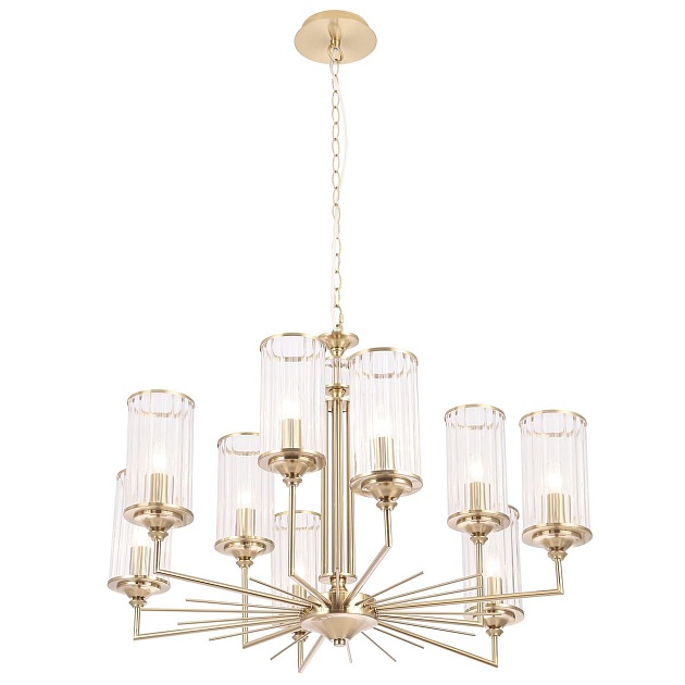 Подвесная люстра Crystal Lux Gloria SP9 Brass Фото № 5