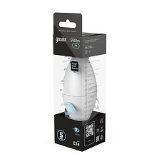 Лампа светодиодная Gauss E14 6.5W 4100К матовая 103101207 4