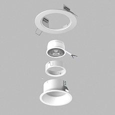 Комплект со светильником Lightstar Domino Round (214616+214606+214006) D61606WMOD 3