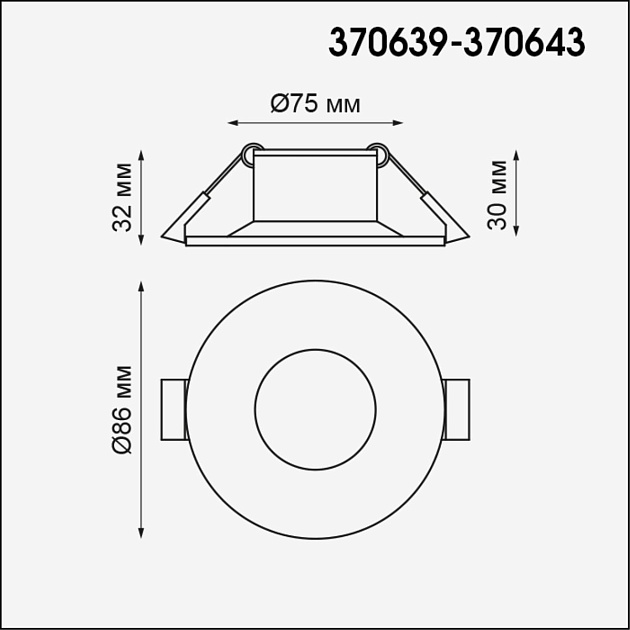 Встраиваемый светильник Novotech Spot Metis 370639 Фото № 3