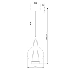 Подвесной светодиодный светильник Eurosvet Frasco 50267/1 LED синий 1