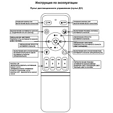 Светильник потолочный Reluce 06333-0.3-4+4A WH (RGB) 5