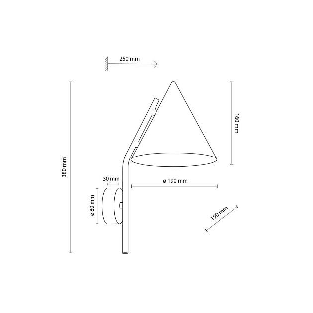 Настенный светильник TK Lighting CONO BRICK a070963 Фото № 3