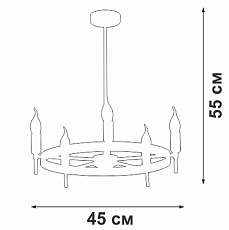 Подвесная люстра Vitaluce V3001-1/5PL 2