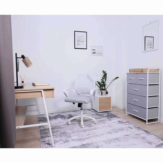 Офисное кресло AksHome Ricci светло-серый, ткань 74990 Фото № 8