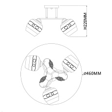 Потолочная люстра Escada Aiva 1110/3PL 1