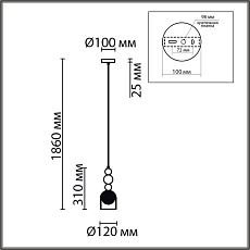 Подвесной светильник Lumion Moderni Gallo 8067/1A 1