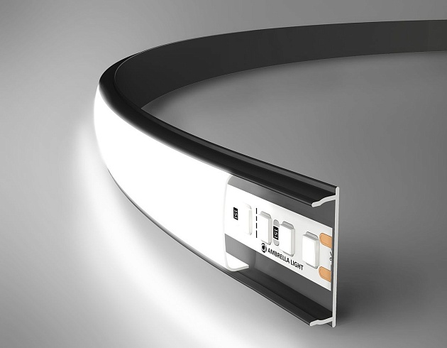 Профиль с рассеивателем Ambrella Illumination GP1600BK Фото № 6