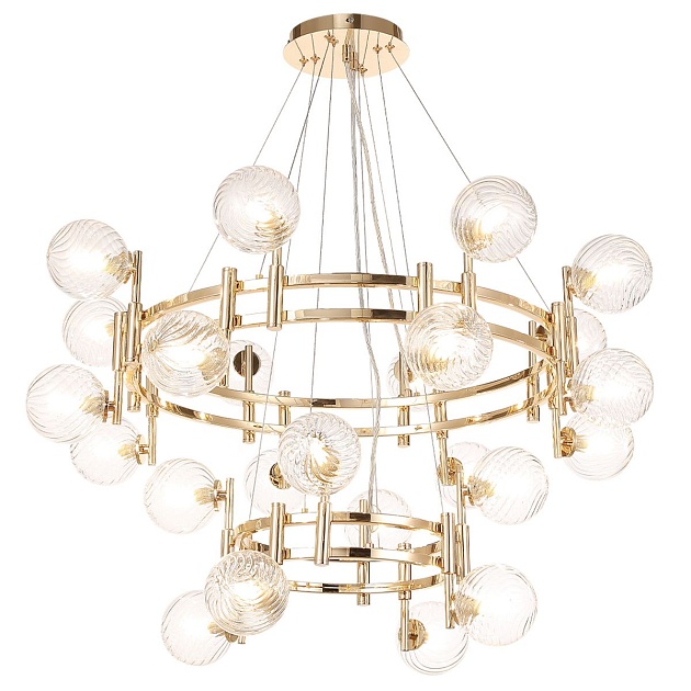 Подвесная люстра Crystal Lux Luxury SP16+8 Gold Фото № 3