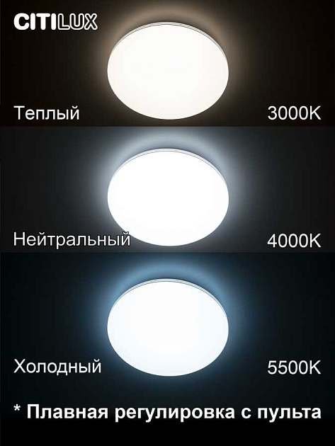 Потолочный светодиодный светильник Citilux Симпла CL714330G Фото № 11