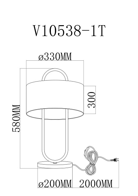 Лампа настольная Moderli Palma V11599-1T изображение 3 Лампа настольная Moderli Palma V11599-1T Фото № 3