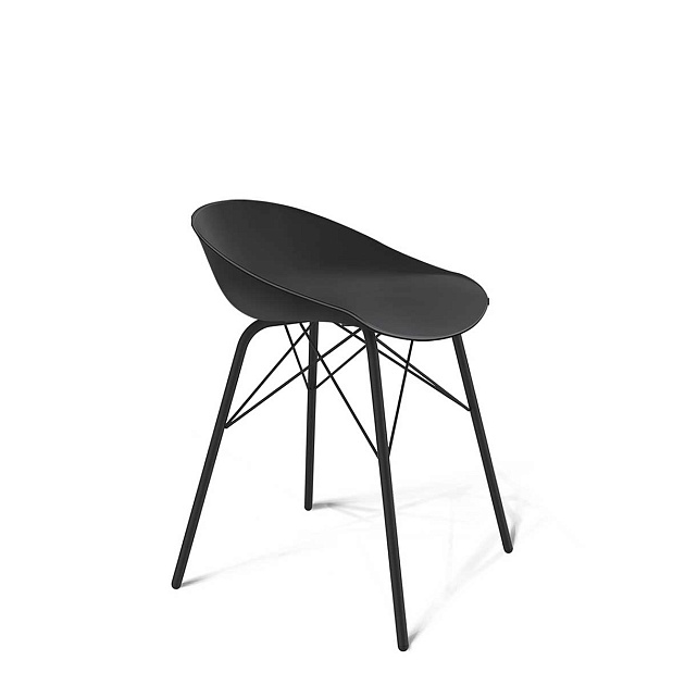 Барный стул Sheffilton SHT-ST19/S64 черный/черный муар 3549724301 Фото № 1