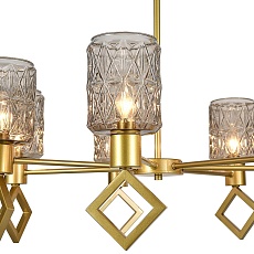 Подвесная люстра Indigo Preda V13025/7R Gold V000470 2