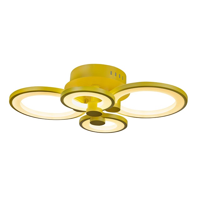Потолочная светодиодная люстра iLedex Ring A001/4 Yellow Фото № 3
