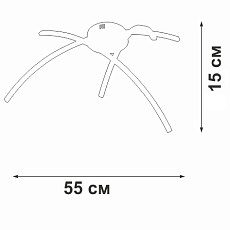 Люстра Vitaluce V2513DT-0/3PL 1