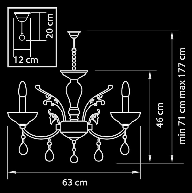Подвесная люстра Osgona Boemia 717062 Фото № 3