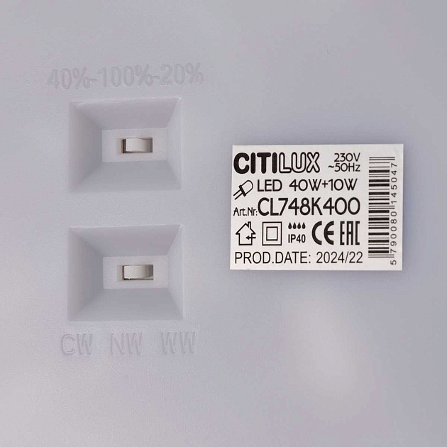 Потолочный светодиодный светильник Citilux Norma CL748K400 изображение 2 Потолочный светодиодный светильник Citilux Norma CL748K400 Фото № 2