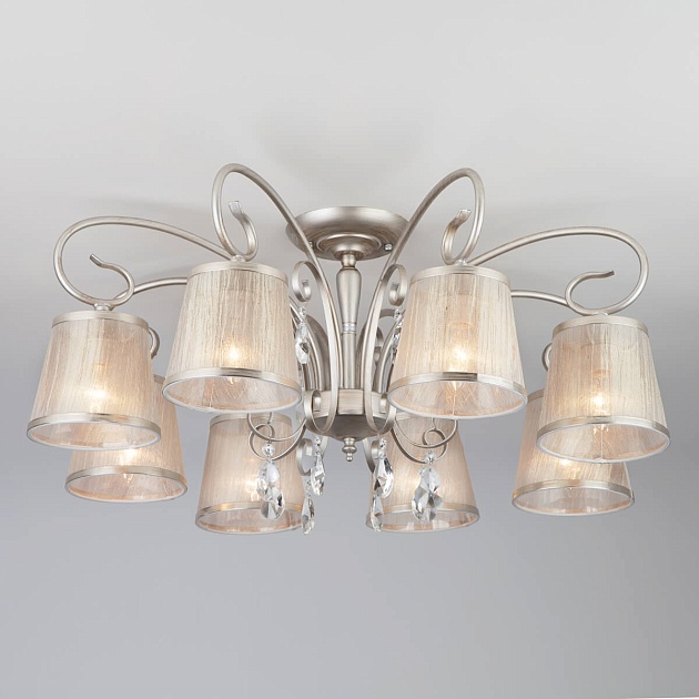 Потолочная люстра Eurosvet 60065/8 серебро Фото № 1