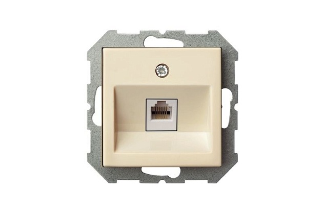 Розетка RJ45 Liregus Epsilon бежевый 28-082 Фото № 2