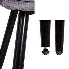 Кухонный стул AksHome Nika светло-серый, велюр 72320 4