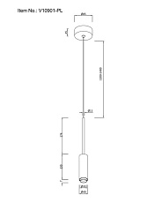 Подвесной светодиодный светильник Moderli Rin V10901-PL 1