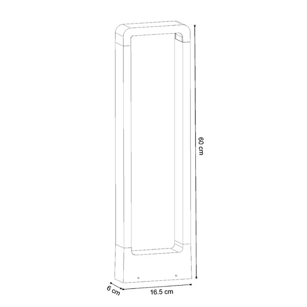Уличный светодиодный светильник Arte Lamp Trapezio A2060PA-1BK Фото № 2